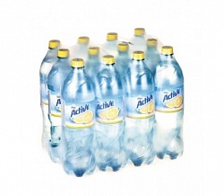 Питьевая вода AQUA MINERALE (Аква Минерале) active (АКТИВ) лимон 1,25 л (12 шт в упак)