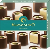 Конфеты шоколадные Комильфо Фисташка с двухслойной начинкой 232 г
