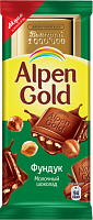 Шоколад Alpen Gold молочный с фундуком
