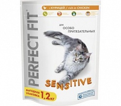 Корм для кошек Перфект Фит (PERFECT FIT Sensitive) 1,2 кг