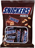 Батончики Snickers Minis шоколадные, 180 гр.