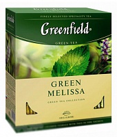 Чай GREENFIELD зеленый с мелиссой (Green Melissa) (100 пак)