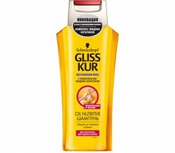 Шампунь GLISS KUR Oil Nutritive защита от сечения и блеск, 250мл