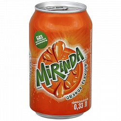 Газированный напиток MIRINDA (Миринда) 0,33 л (12 шт в упак)