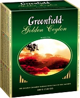 Чай GREENFIELD черный (Golden Ceylon) (100 пак.)