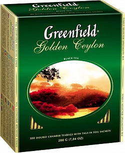 Чай GREENFIELD черный (Golden Ceylon) (100 пак.)