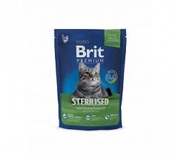Корм BRIT (БРАЙТ) для стерилизованных кошек (800 гр)