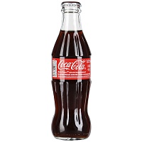 Газированный напиток COCA-COLA (Кока-Кола), 0,25л в стекле (12 шт в упак)