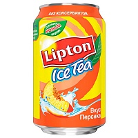 Холодный чай LIPTON (Липтон) Персик, 0,33л (12 ш в упак)
