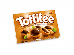 Шоколадные конфеты Toffifee лесной орех в карамельной чашечке, 250 гр.