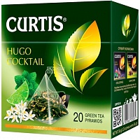 Curtis Hugo Cocktail зеленый чай в пакетиках, 20 шт