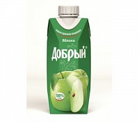 Сок ДОБРЫЙ (Яблочный) 0,33 л (24 шт в упак)