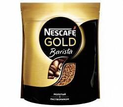 Кофе растворимый (НЕСКАФЕ) NESCAFE Gold Barista, молотый в растворимом (мягкая упаковка) 150 гр