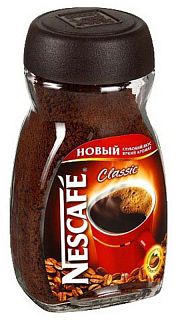 Кофе растворимый (НЕСКАФЕ) Nescafe Classic (стекло) 95 гр