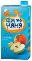 Сок ФРУТОНЯНЯ (яблоко-персик) 0,5 л