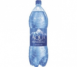 Питьевая вода AQUA MINERALE (Аква Минерале) газированная (2 л) пэт (6 шт в упак)