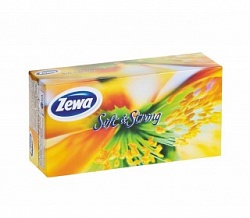 Платки ZEWA в коробке, 90шт (в ассортименте)