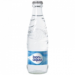 Бон Аква (BON AQUA) 0,25 л Вода минеральная столовая негазированная (12 шт в упак) стекло