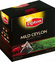 Чай LIPTON Черный чай (Mild Ceylon) в пирамидках (20 пак)